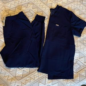 Men’s Figs Jogger Scrub Set - Navy Size M